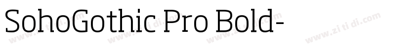 SohoGothic Pro Bold字体转换